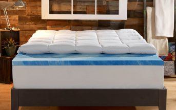 sleep innovations dual layer mattress topper review