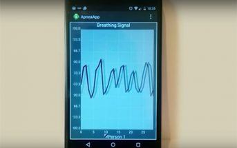 Breathing signals, as tracked by ApneaApp