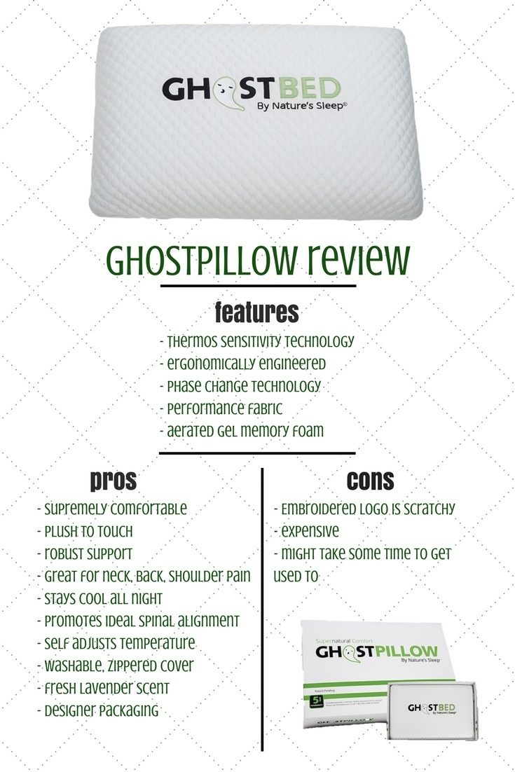 ghostpillow memory foam pillow