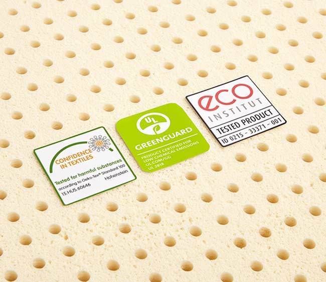 pure green 100% natural latex mattress topper 