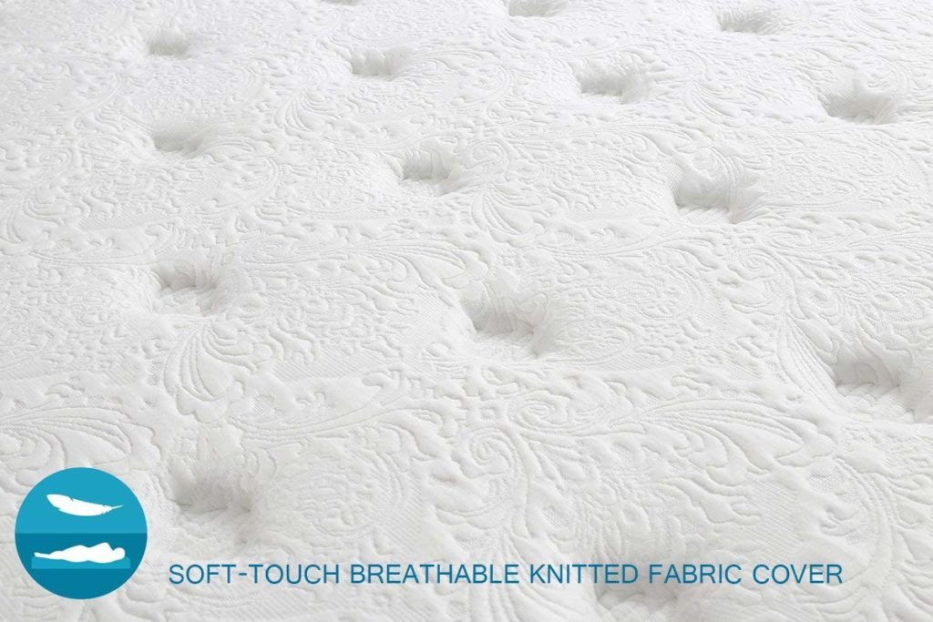  Suiforlun Pillow Top Gel Memory Foam and Innerspring Hybrid mattress 
